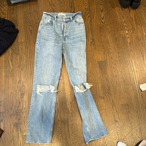 Abercrombie the 90s straight ultra high rise size 26